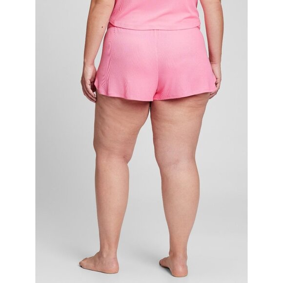 Gap GapBody Womens 2.5" Ribbed Pull-on Shorts, Pink, NWT, Size XXL - Picture 2 of 6